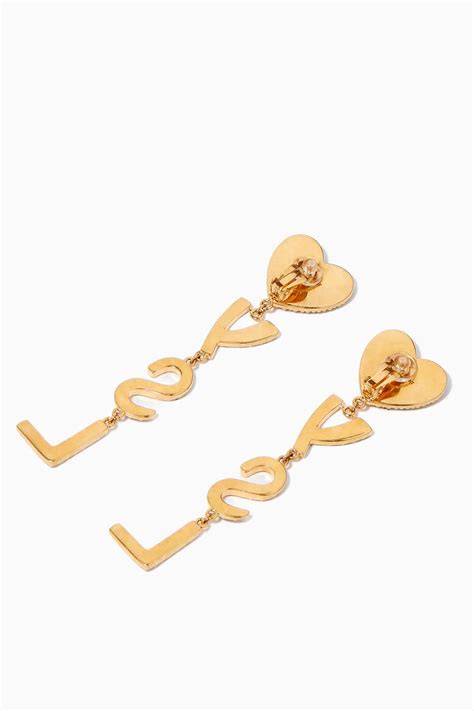 heart ysl earrings|ysl square earrings.